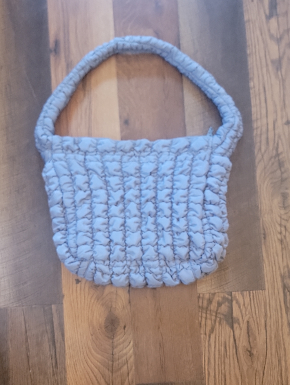 Soft Quilted Light Blue Women's Shoulder Bag